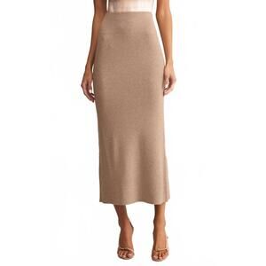 NEW Z SUPPLY eloise sweater skirt in beige
